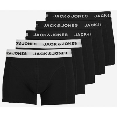 Jack & Jones 3 Pack Boxerky JACK AND JONES Solid II černobílá