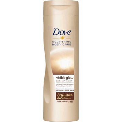 Dove Body Love Care + Visible Glow Self-Tan Lotion samoopalovací hydratační mléko Medium To Dark 400 ml – Zbozi.Blesk.cz