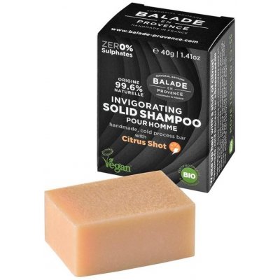 Balade en Provence BIO Posilující tuhý šampon pro muže citrus 40 g – Zbozi.Blesk.cz