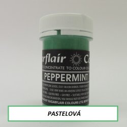 Sugarflair Pastelová gelová barva Peppermint 25 g