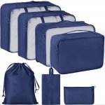 KIK KX4110_1 Cestovní sada organizérů do kufru 7 ks - modrá – Zboží Mobilmania