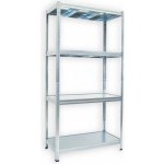 Biedrax Regál 50 x 90 x 180 cm 4 police pozink – Sleviste.cz