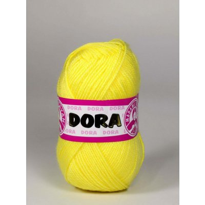 Pletací příze Madame Tricote paris DORA 028 žlutá, klasická, 100g/250m – Hledejceny.cz