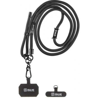 Popruh OBAL:ME NeckTag na Telefon Black 143795 – Hledejceny.cz