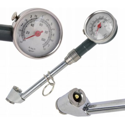 Geko Měřič tlaku v pneumatikách prodloužený 0,5-7,5bar G01271 – Sleviste.cz