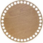 Naše galanterie Dno na košík dub, kruh 15cm – Zboží Dáma