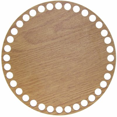 Naše galanterie Dno na košík dub, kruh 15cm – Zboží Dáma