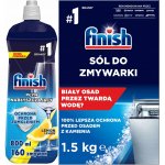 Finish sůl do myčky 1,5 kg + Finish gel Lemon 800 ml – Zbozi.Blesk.cz