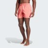 Koupací šortky, boardshorts adidas plavecké šortky Solid CLX short Length bílo červené