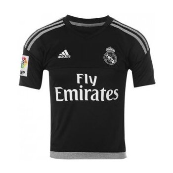 adidas Real Madrid Home shirt 2015 2016 Junior Goalkeeper Black/Grey