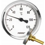 NOVASERVIS Teploměr 63mm 1/2" axiální 0 - 120°C T63120A – HobbyKompas.cz