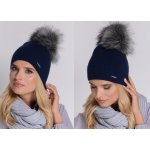 Fashionweek dámská zimní čepice s bambulí ZIZI16 tmave modry – Hledejceny.cz