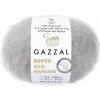 Příze Příze Super Kid Mohair 6435 světle šedá Gazzal