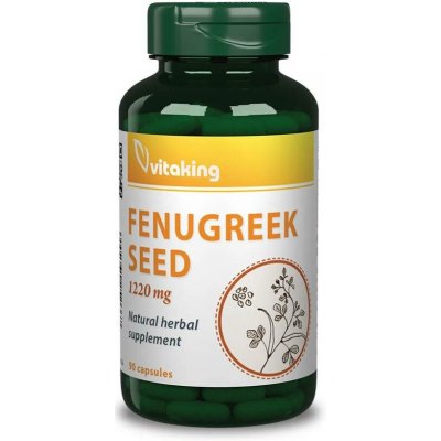Vitaking Fenugreek seed 610 mg 90 kapslí – Hledejceny.cz