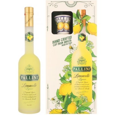 Limoncello Pallini 26% 0,5 l (dárkové balení 1 keramický pohárek) – Zbozi.Blesk.cz