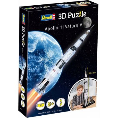 Revell 3D Puzzle NASA Apollo 11 Saturn V 136 ks – Zboží Dáma