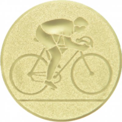 Emblém cyklistika zlato 50 mm – Zbozi.Blesk.cz