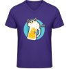 Pánské Tričko Soft-Style V Triko Gildan - Motiv - Pivo se smrtkou - Purple