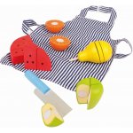 Bigjigs Toys dřevěné krájecí ovoce se zástěrou – Zboží Dáma