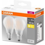 Osram sada 2x LED filamentová žárovka E27, A40, 4W, 470lm, 2700K, teplá bílá – Zbozi.Blesk.cz