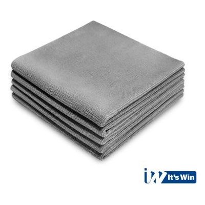 It's Win WINC-206 leštící ručník, 40 cm x 40 cm, šedý, sada 5 ks