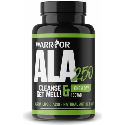 Warrior ALA Kyselina alfa lipoová 250 mg 100 kapslí – Zbozi.Blesk.cz