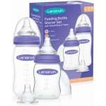 Lansinoh Startovací set kojeneckých lahví 1 ks 160 ml + 1 ks 240 ml + dudlíky NaturalWave 3 ks S + M + F – Zboží Dáma