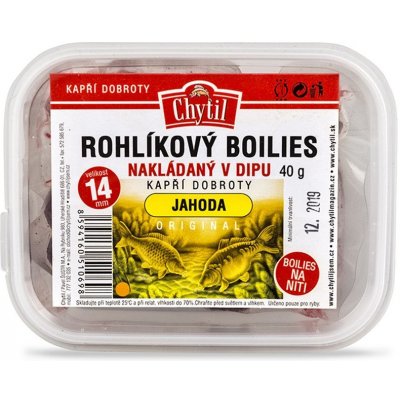 Chytil Rohlíkový boilies v dipu 60g 14mm Jahoda – Zbozi.Blesk.cz