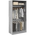 vidaXL Šatní skříň šedá sonoma 100 x 50 x 200 cm kompozitní dřevo - 11461.3307806 – Zboží Dáma