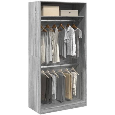 vidaXL Šatní skříň šedá sonoma 100 x 50 x 200 cm kompozitní dřevo - 11461.3307806 – Zboží Dáma