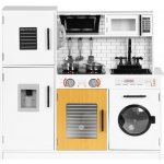 ECOTOYS ecotoys Velká dřevěná kuchyňka pro děti + zvuky světel – Zboží Dáma