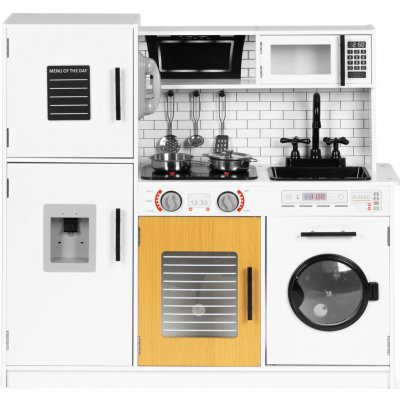ECOTOYS ecotoys Velká dřevěná kuchyňka pro děti + zvuky světel – Zboží Dáma