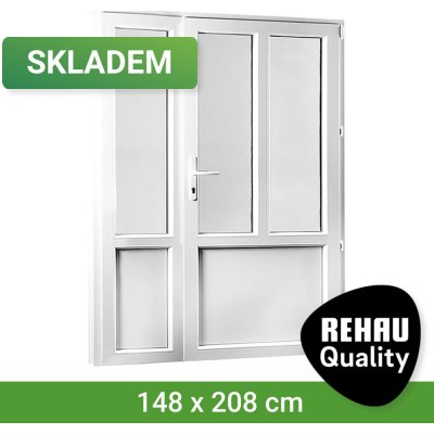 REHAU Smartline+ pravé bílá 148 x 208 cm – Hledejceny.cz
