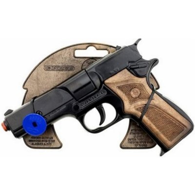 Gonher Policejní pistole černá kovová 8 ran (gon1256) – Zboží Mobilmania