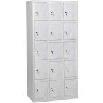 JP 615 N skříň 15-boxová 1850x900x500 mm šedá – Zboží Mobilmania