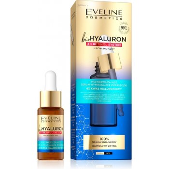 Eveline Cosmetics bio Hyaluron 3X Retinol multi hydratační sérum vyplňující vrásky 18 ml