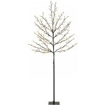 HOMCOM LED strom s třešňovým květem 180 cm s 200 LED diodami, umělý svítící strom s 20 ohebnými větvemi, vánoční dekorace – Hledejceny.cz