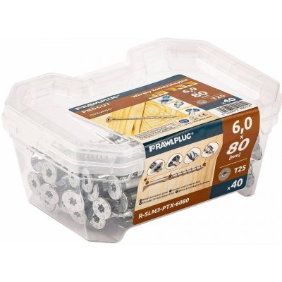 Vrut Rawlplug R-SLM7-PTX-6080 PROCUT, 6x80mm, 40ks – Hledejceny.cz