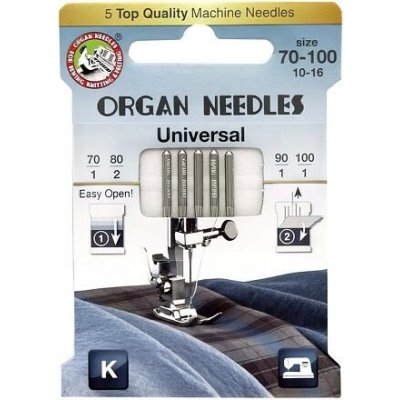 JEHLY ORGAN 130/705H JEANS ECO - 5 KS MIX (3x90,2x100) – Zboží Dáma