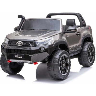 Daimex Dvoumístné elektrické autíčko Toyota Hilux s motory 2x 24V/240W lakované šedá