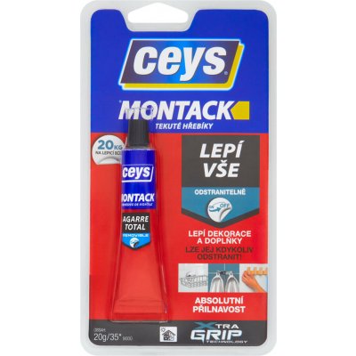 CEYS lepidlo montážní 20g MONTACKCEYS tekuté hřebíky, odstranitelné MAT505423 – Hledejceny.cz