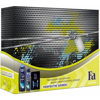 FaMan Sport Premium sprchový gel 250 ml + deospray 150 ml + voda po holení 100 ml dárková sada