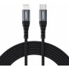 usb kabel ChoeTech IP0041 MFI Certified Type-C to Lightning, 2m