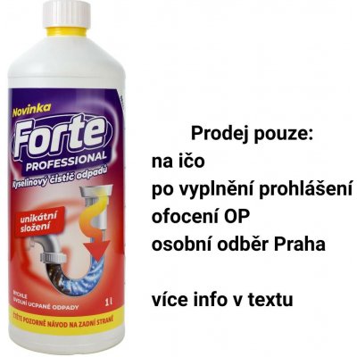FORTE PROFESSIONAL ČISTIČ ODPADŮ 1,l – Hledejceny.cz