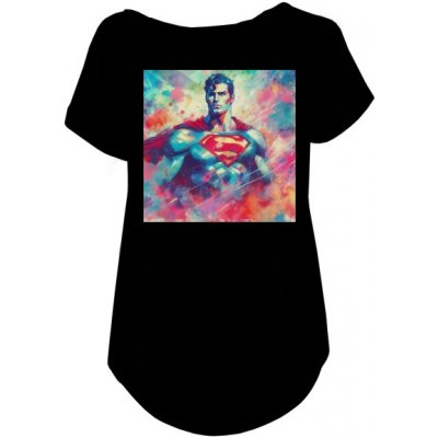 Tričko s potiskem Superman černá