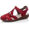 Dámské sandály Rieker dámské sandály s plnou špičkou M0972 33 červená