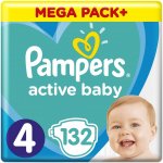 Pampers Active Baby 4 132 ks – Zboží Mobilmania