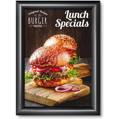 Jansen Display Klaprám A4 profil 25 mm barva RAL 9005 241 x 328 mm – Zboží Živě