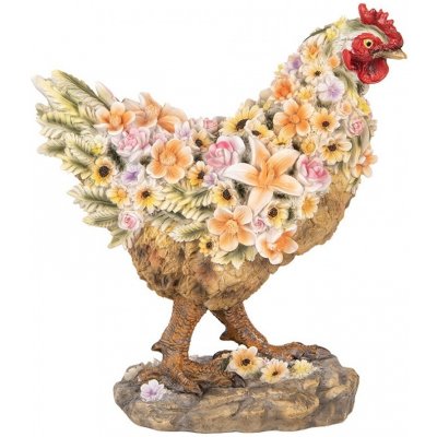 Dekorace slepice posetá květy - 27*16*31 cm – Hledejceny.cz