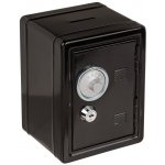 GiftyCity Pokladnička trezor 16 x 11,5 x 10 cm barva metalová stříbrná – Zboží Mobilmania